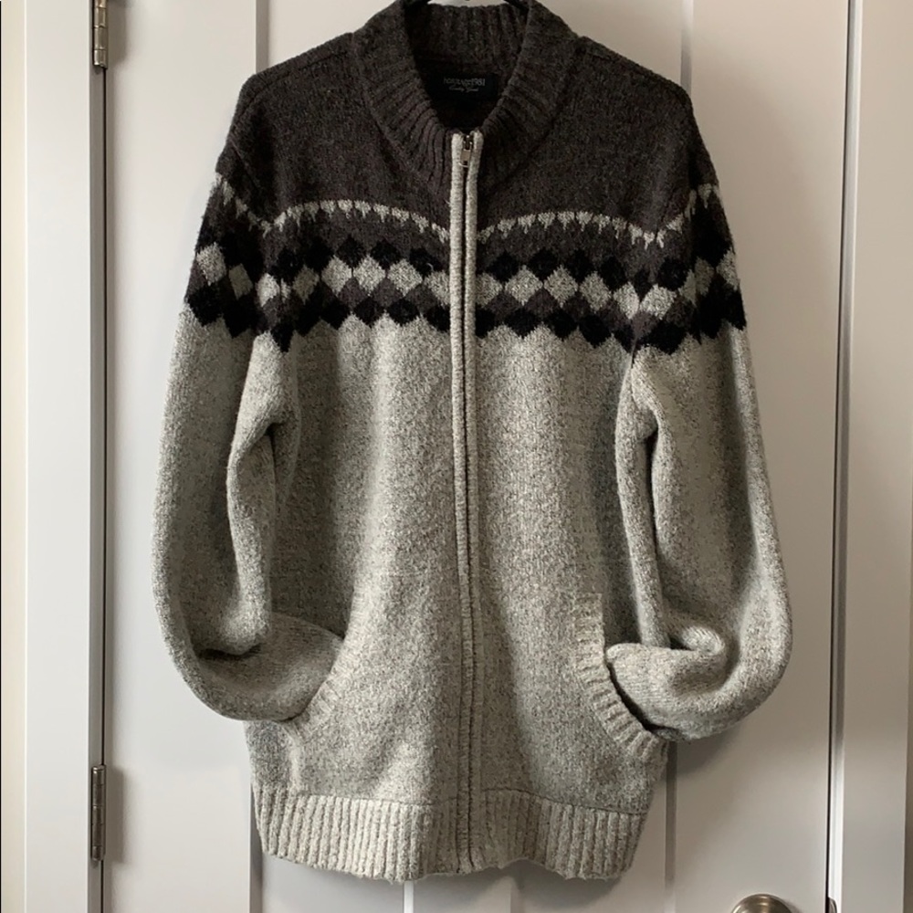 HERITAGE 1981 Men's Vintage Wool Full Zip Sweater